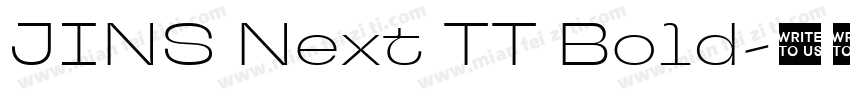 JINS Next TT Bold字体转换
